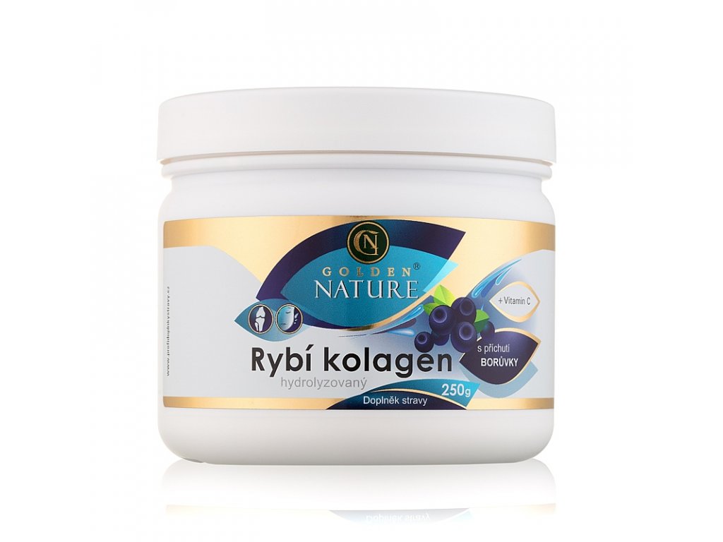 GOLDEN NATURE RYBÍ KOLAGEN+VITAMIN C - BORŮVKA